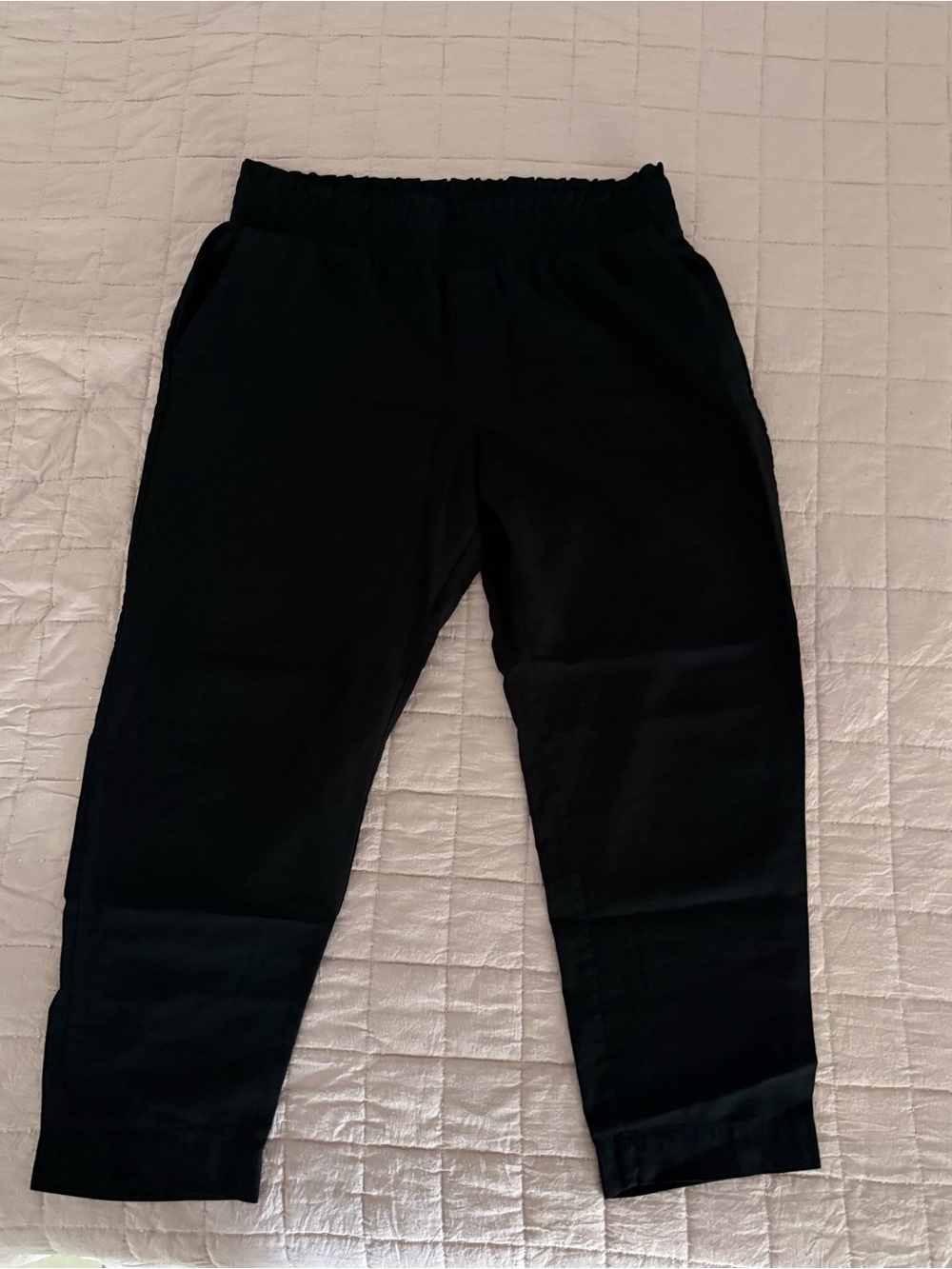 a new day Black Elastic-Waist Trousers
